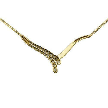 Yellow Womens Necklace Pendant in 14K Yellow Gold 0.79 Ctw